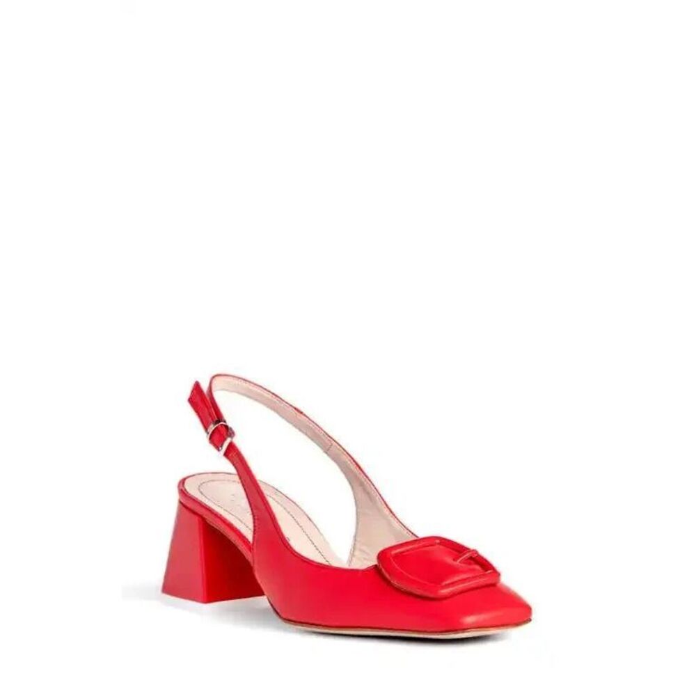 Beautiisoles by Robyn Shreiber duchess slingback pump in Red Size 9.5